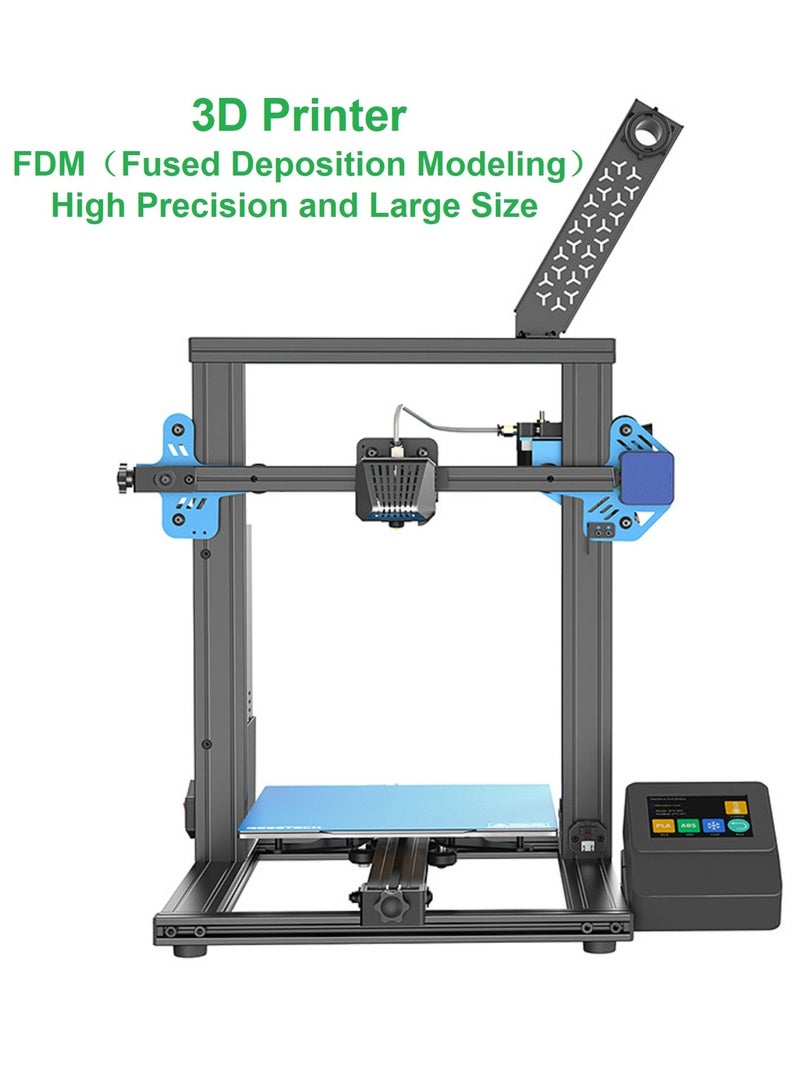 Geeetech طابعة ثلاثية الأبعاد الكلاسيكية جيتيك ميزار برو FDM عالية الدقة، حجم كبير، وحدة تحكم MCU 32 بت، شاشة تعمل باللمس 3.5 بوصة، نظام تسوية مزدوج ABL&GML، ضبط سرعة الحزام، لوحة أم صامتة بالكامل، إضاءة الطباعة، كشف التفريغ، واجهة مستخدم إنسانية، جهاز حماية مصدر الطاقة، وظيفة استئناف الطباعة، تجميع سهل وسريع - Image 1